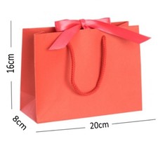Luxury Boutique Shop Ribbon Tie Gift Bags Rope Handle Event Bag Wedding Birthday