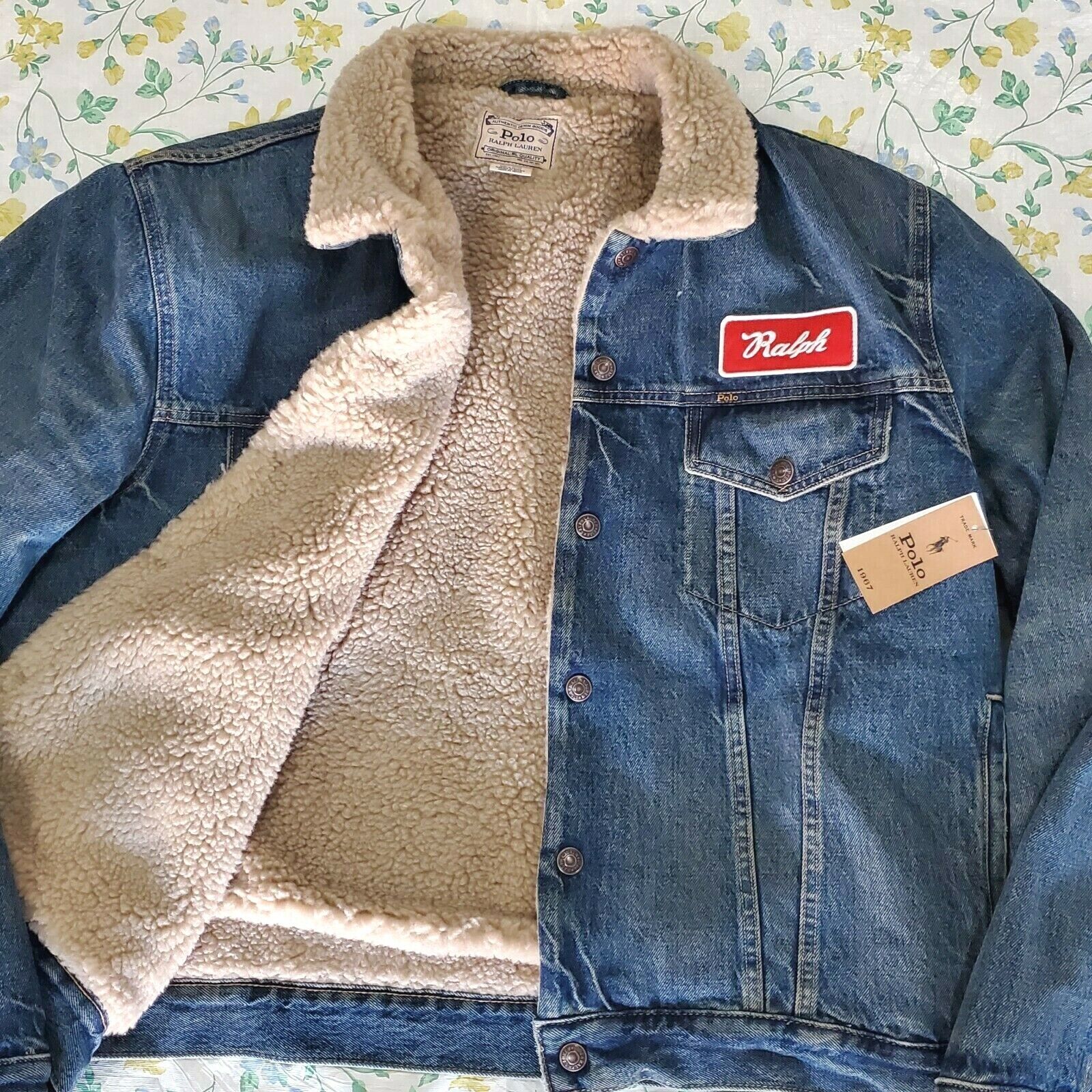 Top 42+ imagen polo ralph lauren fleece lined trucker jacket ...