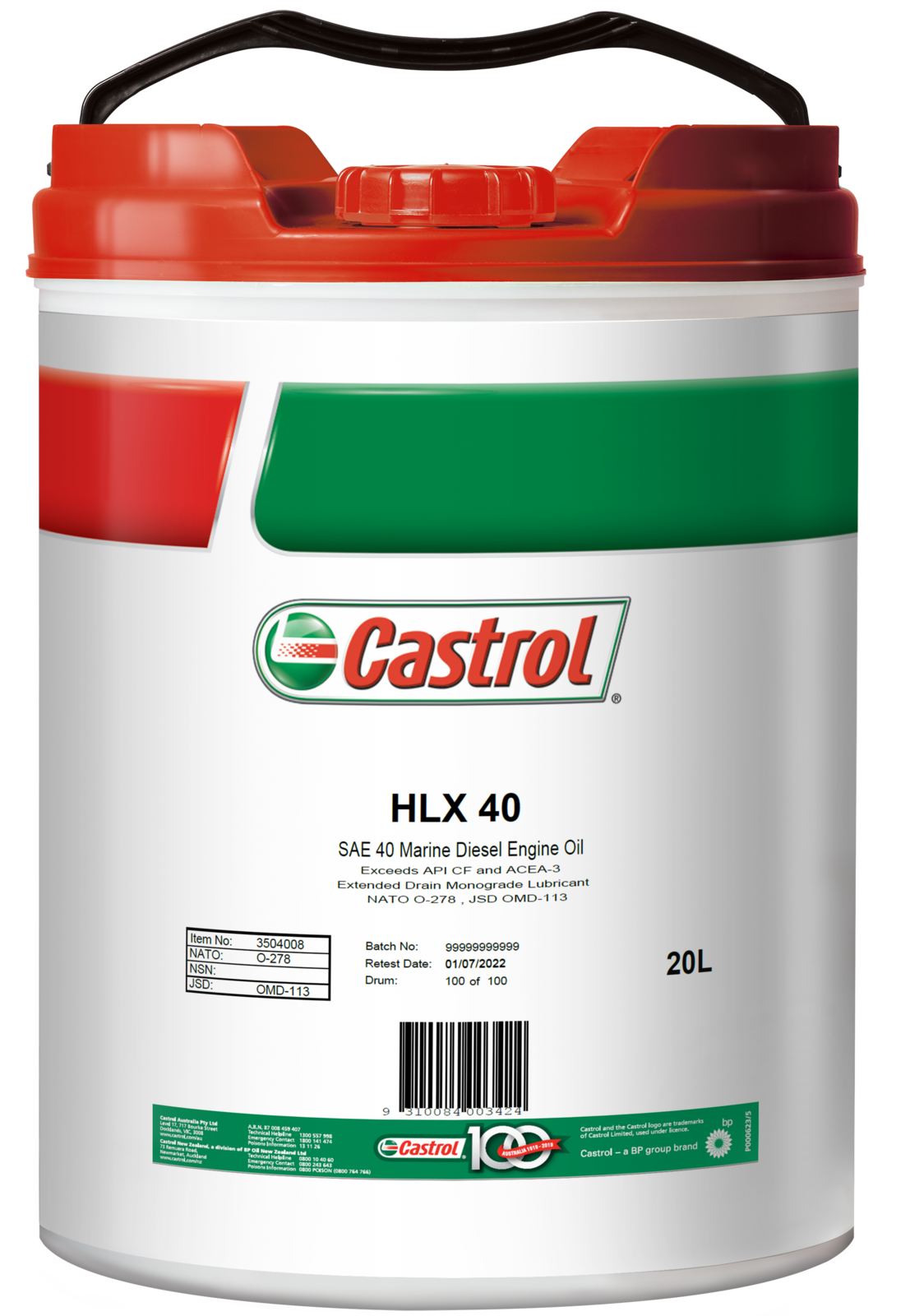Castrol hlx 40 20l 3504008 ebay