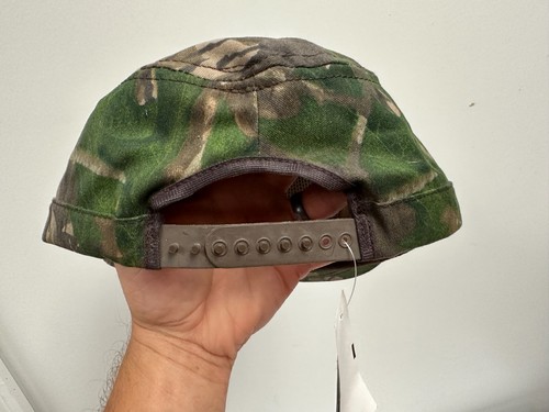 Vintage Original Mossy Oak Shadow Leaf Short Bill Camo Snapback Radar Mütze Kappe USA - Bild 4 von 6