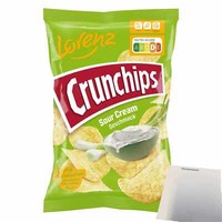 Lorenz Crunchips Sour Cream 3Er Pack (3X150G Packung) + Usy Block