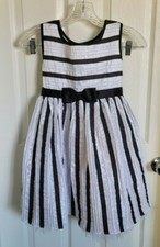 Never Used Jona Michelle Black And White Sleeveless Child's Super Cute Dress