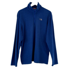 The North Face TNF 1/4 Zip Polartec Classic Fleece Pullover Jacket Blue Men s L