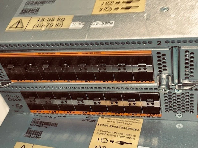 CISCO NEXUS N5K-C5596UP 48-PORT FABRIC SWITCH W/ DUAL PSU - Image 3 of 4