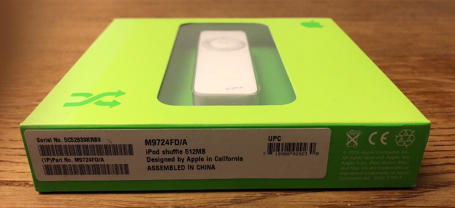 Thumbnail - Apple Ipod Shuffle Neu 1. Generation 512mb In Originalverpackung