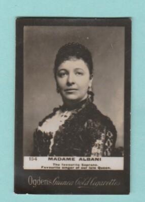 MADAME  ALBANI  (B)  -  PERSONALITY  -  OGDENS GUINEA GOLD  -  1901