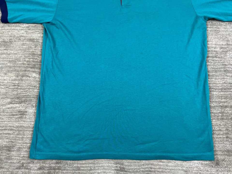 Camisa deportiva Hartwell vintage para hombre 2XL azul OKI manga corta informal Foto 3 de 4