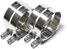 4pcs 60mm-68mm Stainless Steel T-Bolt Clamp Turbo Intake Silicone Hose Clamps