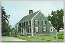Old Fashioned Saltbox Home in Cape Cod Maine c1978 Postcard
