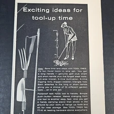 1957 True Temper Farm Garden Lawn Tools Vintage Print Ad Landscaping Yard Work