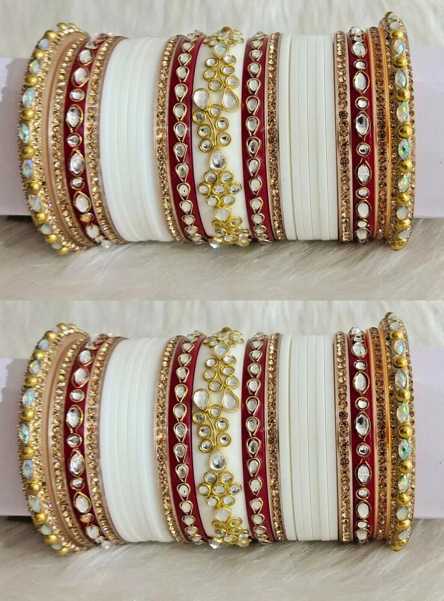 White chura bangles sale