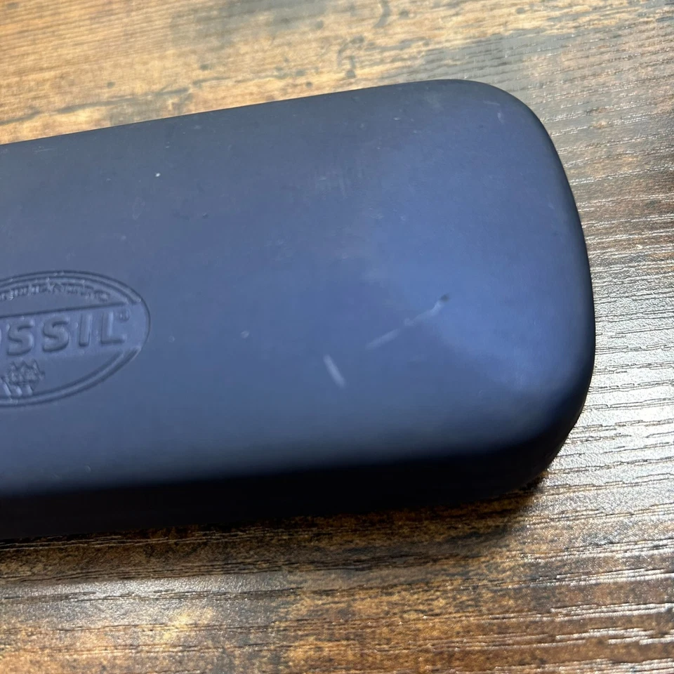 Gafas de sol Fossil estuche rígido solo azul imitación cuero cubierta-587 Foto 2 de 4