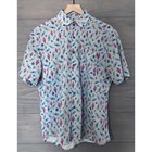 JOHNNIE-O Top Shelf SEDONA Shirt Southwest Lizard Desert Cactus Mens Medium