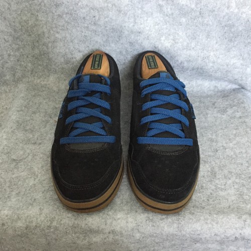 Teva Suede Mesh Sneakers w/ Spider Rubber, Men's 7 (Black w/ Blue Laces) - Picture 2 of 8