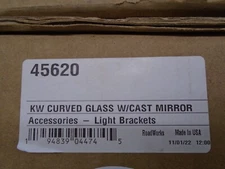 RoadWorks 10" Stainless Steel Drop Visor W/ Cast Mirror Brackets 45620