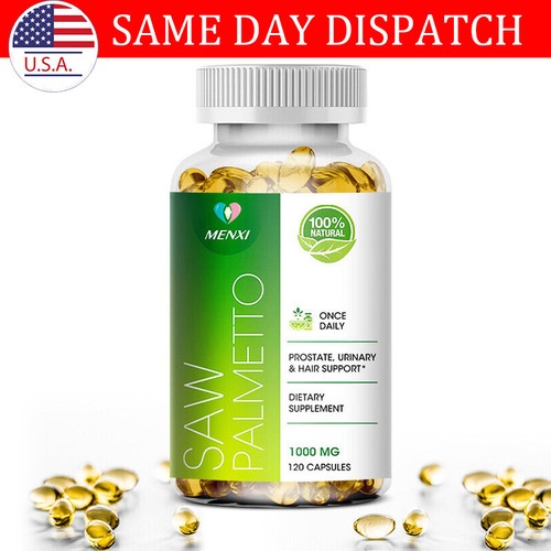 Saw Palmetto Extract 1000mg Prostate Supplement Urinary Men Health 120