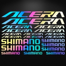 ACERA SHIMANO KIT Holographic Vinyl Decal Stickers Sheet Bike Cycling Bicycle