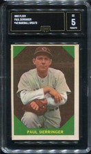 1960 Fleer Baseball Greats #43 Paul Derringer Cincinnati Reds - GMA 5 Ex