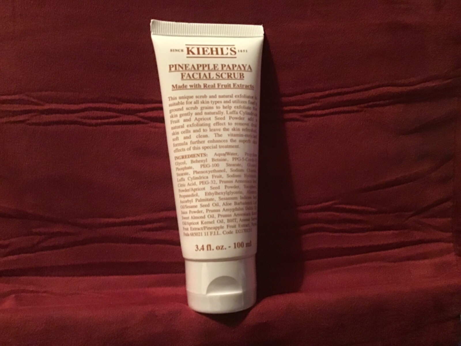 kiehl's pineapple papaya facial scrub 3.4 oz new eBay