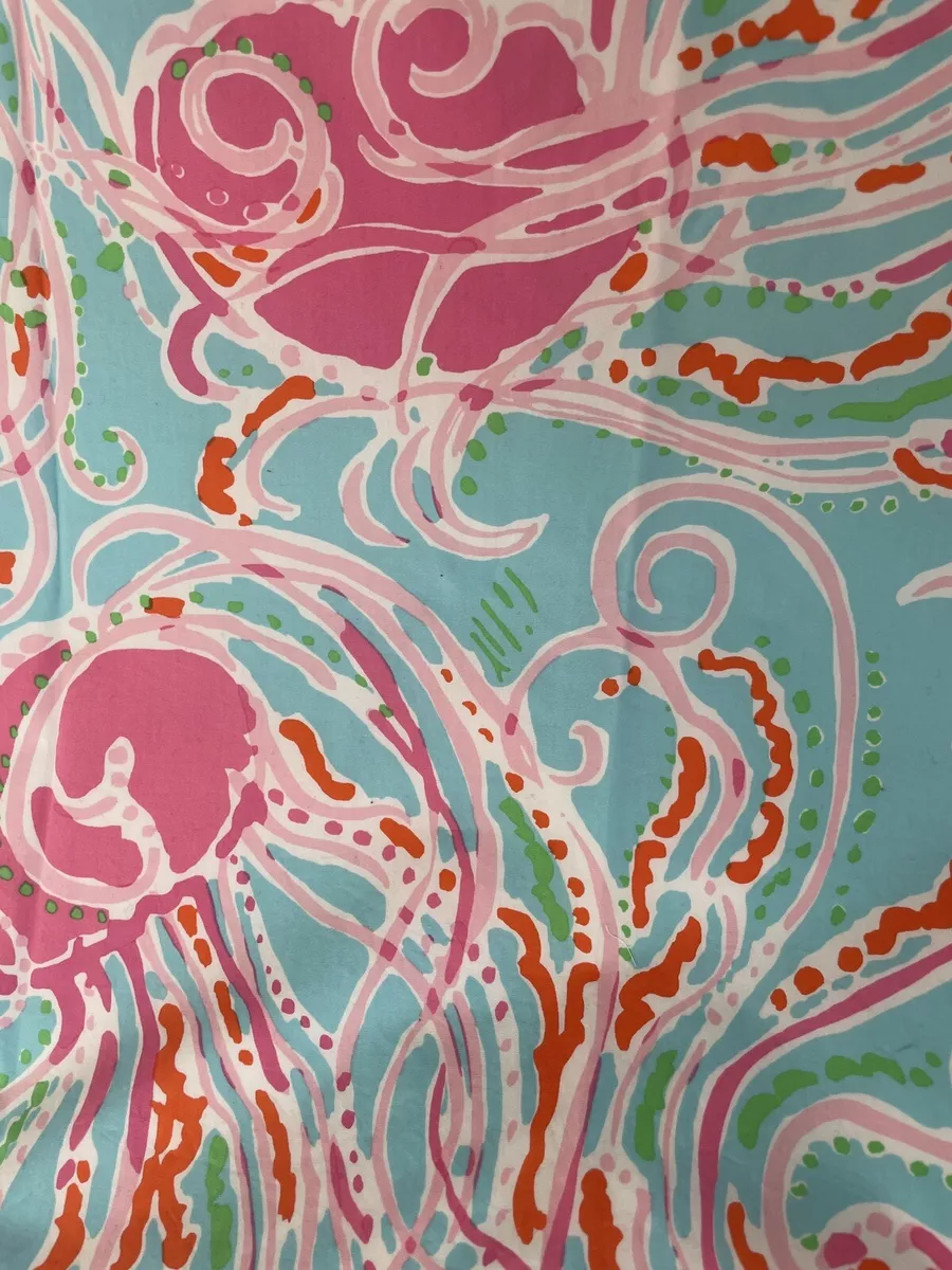 Lilly Pulitzer Jellies Be Jammin Fabric 7 Panels 27 x 31 | eBay