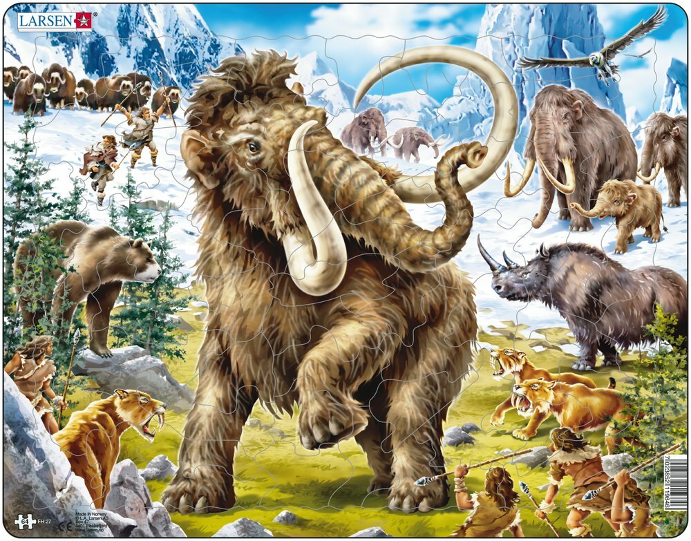 Larsen Puzzle Mammut 64 tlg.