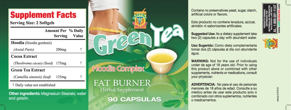 Quemador de grasa de té verde quemador de grasa Te verde en cápsulas natural y seguro Foto 4 de 4