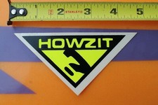Howzit How's It Question Mark OG Yellow Shaka 80's V23A Vintage Surfing STICKER