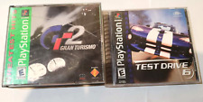 (2) PS1 PlayStation 1 game lot Test Drive 6/Gran Turismo 2 - Complete CIB DMB