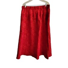 Vintage inspired Red Floral Print Maxi Skirt