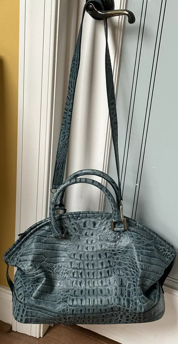 Faux crocodile sales leather bags