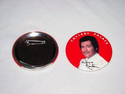 Wayne Newton Vintage Las Vegas 80s Era Caesars Palace Concert 3'' Pin Button RARE