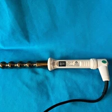 Lange Curling Bubble Wand Model HT015B Pink Bronze Toned Tested Powers On