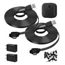 2 Pack 20Ft/6M Power Cable and Adapter Compatible with Blink Outdoor 2K / Outdo