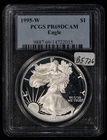 1995-W 1 oz Silver American Eagle Key Date PQ Proof Coin -PCGS PR 69 DCAM- B5726