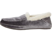 OluKai Ku'una Lanui 20458-2626 Women's US 11 Charcoal Fur Lined Slipper RHS7396
