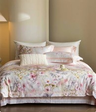 Luxury 4 Piece Bedding Set 100 Cotton Duvet Cover, Flat Sheet  2 Pillowcases