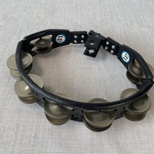 LP Larin Percussion Tambourine For Drum Kit Black