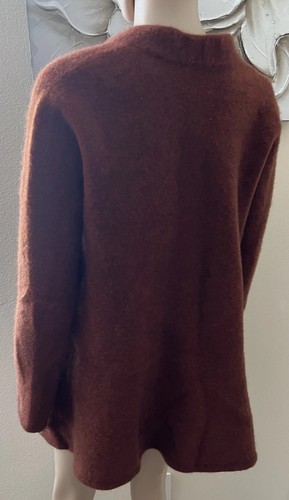 JENNI KAYNE Women’s Merino Wool / Yak Open Cardigan Sweater Long Sleeve sz M - Picture 6 of 8