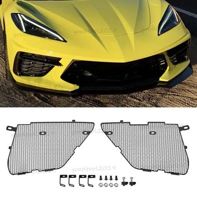 Front Grille Radiator Grill Mesh Cover Guard For Corvette C8 Stingray 2020-2025