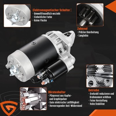 Anlasser 12V 2,7 kW für Bosch 0001362305 Starter 12V 9 Zähne für KHD F4L913