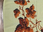 Vtg Cotton-Rayon Ivy Vines Tablecloth, 50”x 42” 1950-60s Vibrant Colors, Nice!! — photo 6