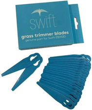 Swift 20 PCS Grass Strimmer Replacement Nylon Blades for 40V Grass Trimmer 25...