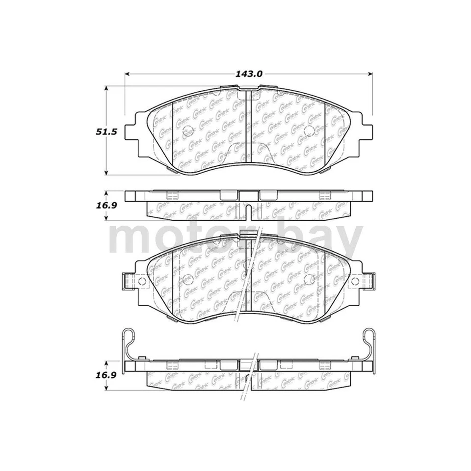 Rotores delanteros y pastillas de freno para Chevrolet Aveo5 2006 2007 2008 2009 2010 2011 Foto 2 de 4
