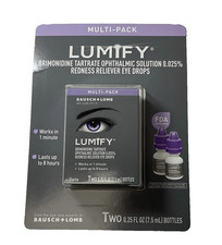 2pk - Lumify Redness Reliever Eye Drops LARGE SIZE - 7.5ml