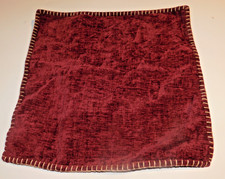 16" CaliTime Throw Pillow Cases Stitching Edges ,Solid Dyed Soft Chenille