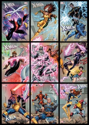 X-MEN [9 PACK CONVENTION] DANGER ROOM CONNECTING COVERS EXCLUSIVE TRADE DRESS