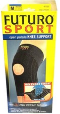 1 futuro sport open patella knee support medium scuffed box
