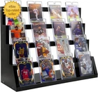 4-Tier Wooden Trading Card Display Stand – Graded Sports Card Holder