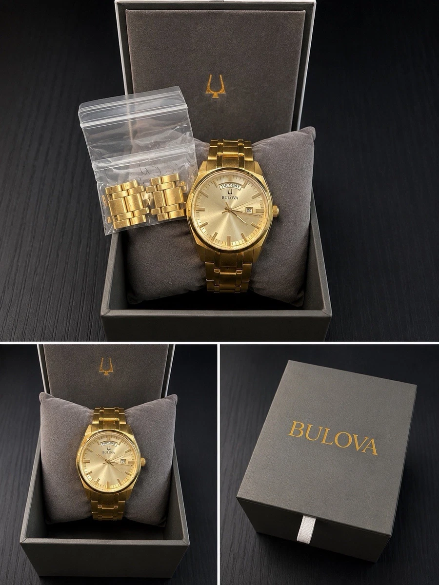 Bulova Diamond Gold Plated Wristwatches for sale | eBay display picture 1