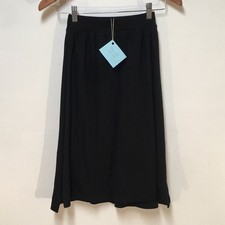 Skirt Girls 6/7 Maxi Black Knit Straight Heavy 100 Cotton Mom and Pop's Kids